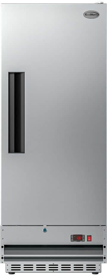 Koolmore 12 cu. ft. Commercial One Door Auto Defrost Upright Reach-In Freezer in Stainless Steel