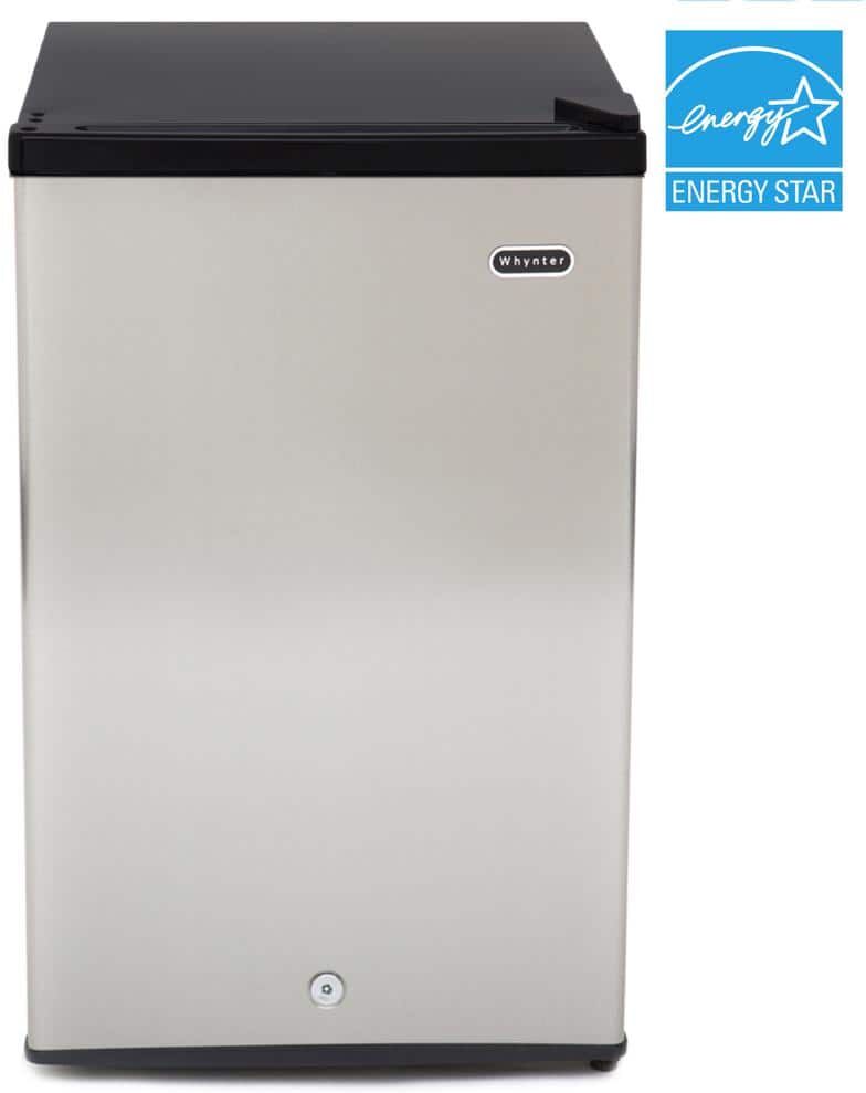 Whynter 3.0 cu. ft. Upright Freezer with Lock in Stainless Steel ENERGY STAR