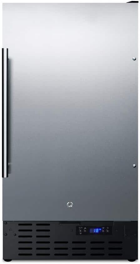 Summit Appliance 2.7 cu. ft. Frost Free Upright Freezer in Stainless Steel