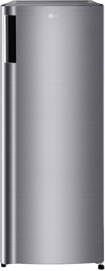 LG 20 in. W. 6 cu. ft. Single Door Upright Freezer with Direct Cooling in Platinum Silver