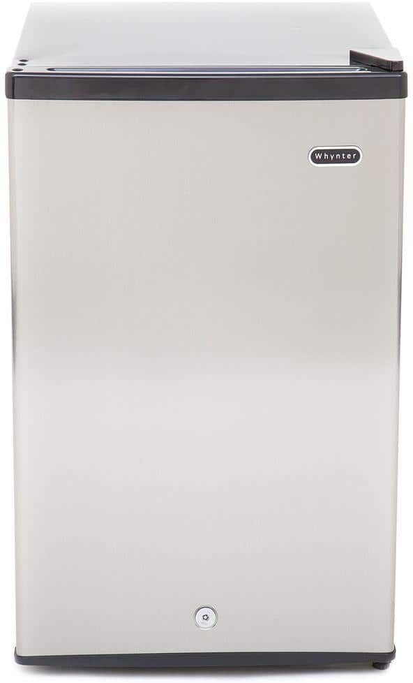 Whynter 2.1 cu. ft. Upright Freezer with Lock in Stainless Steel