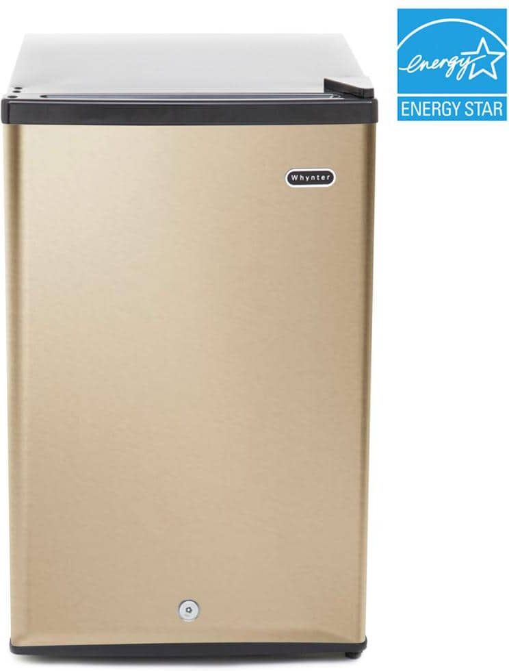 Whynter 2.1 cu. ft. Upright Freezer with Lock in Rose Gold