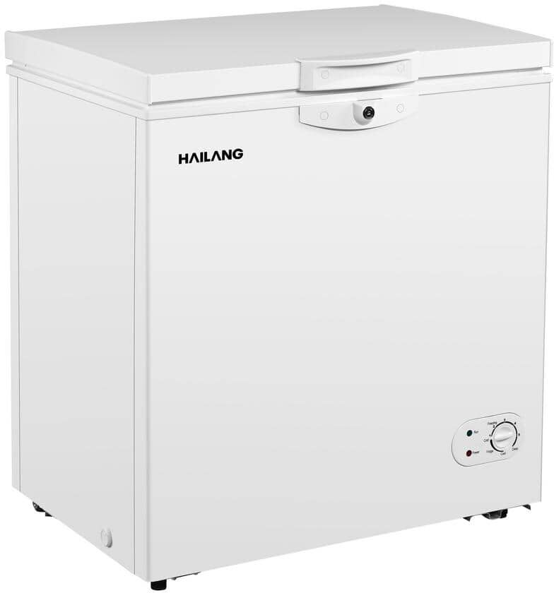 21.85 in., 5.3 cu. ft., Manual Defrost Chest Freezer in White with 1-Pieces Basket