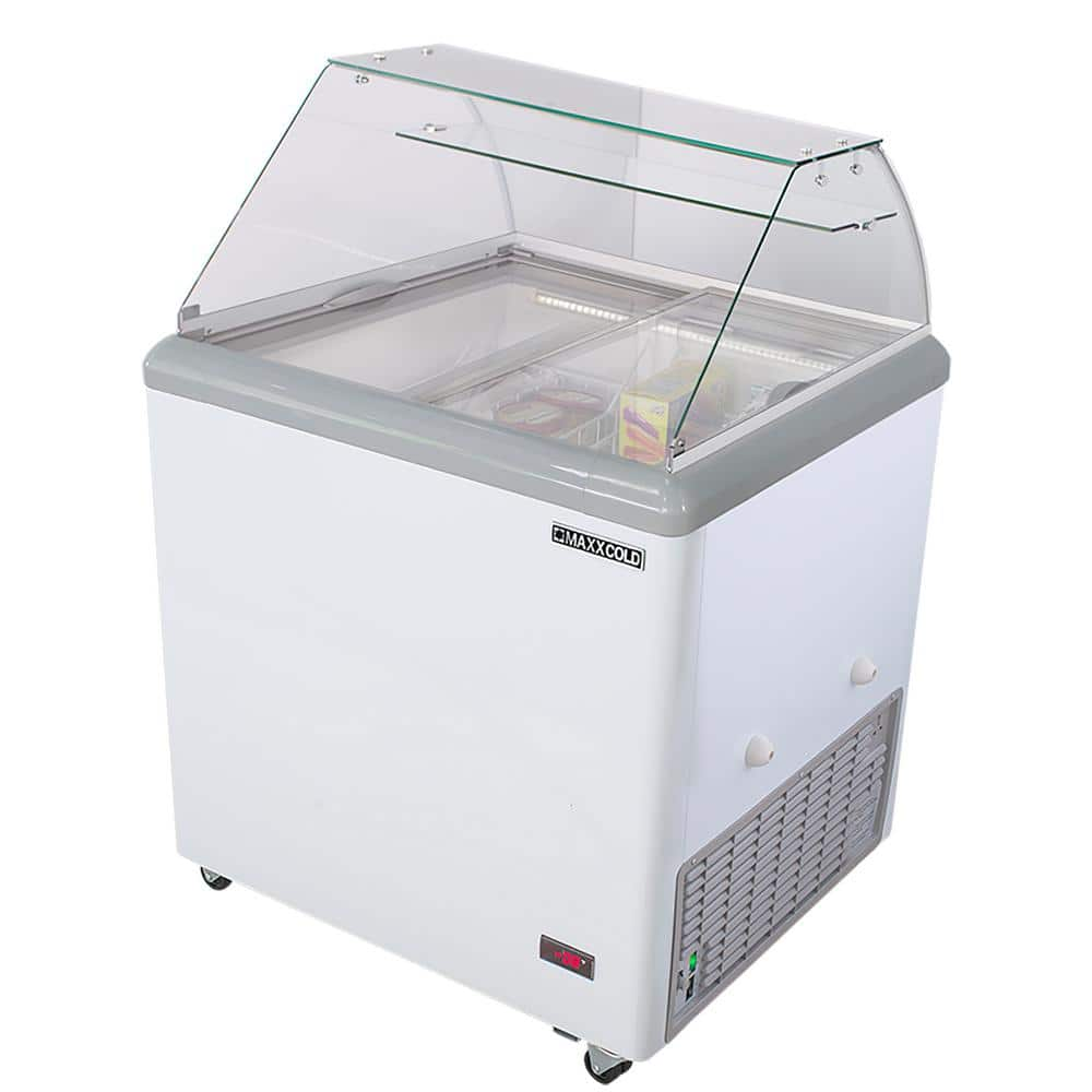 Maxx Cold MXDC-4R 5.8 Cu. Ft. Manual Defrost Ice Cream Chest Freezer in White