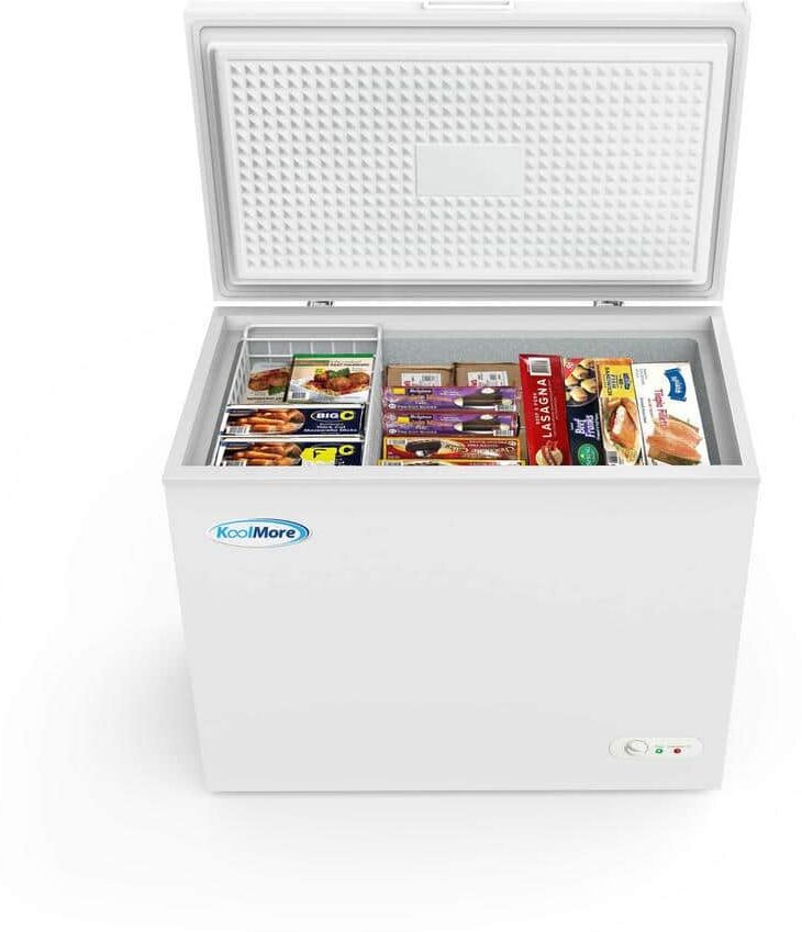 Koolmore 7 cu. ft. Manual Defrost Commercial Chest Freezer in White