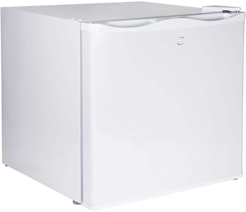 Koolatron Mini Upright Freezer 1.2 cu. ft.. (34L) White, Manual Defrost, Flat Back, Reversible Door