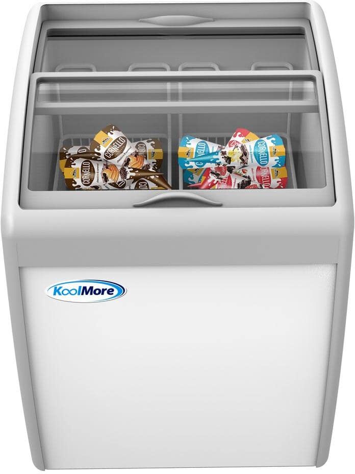 Koolmore 5.7 cu. ft. Manual Defrost Commercial Chest Freezer Ice Cream Display in White