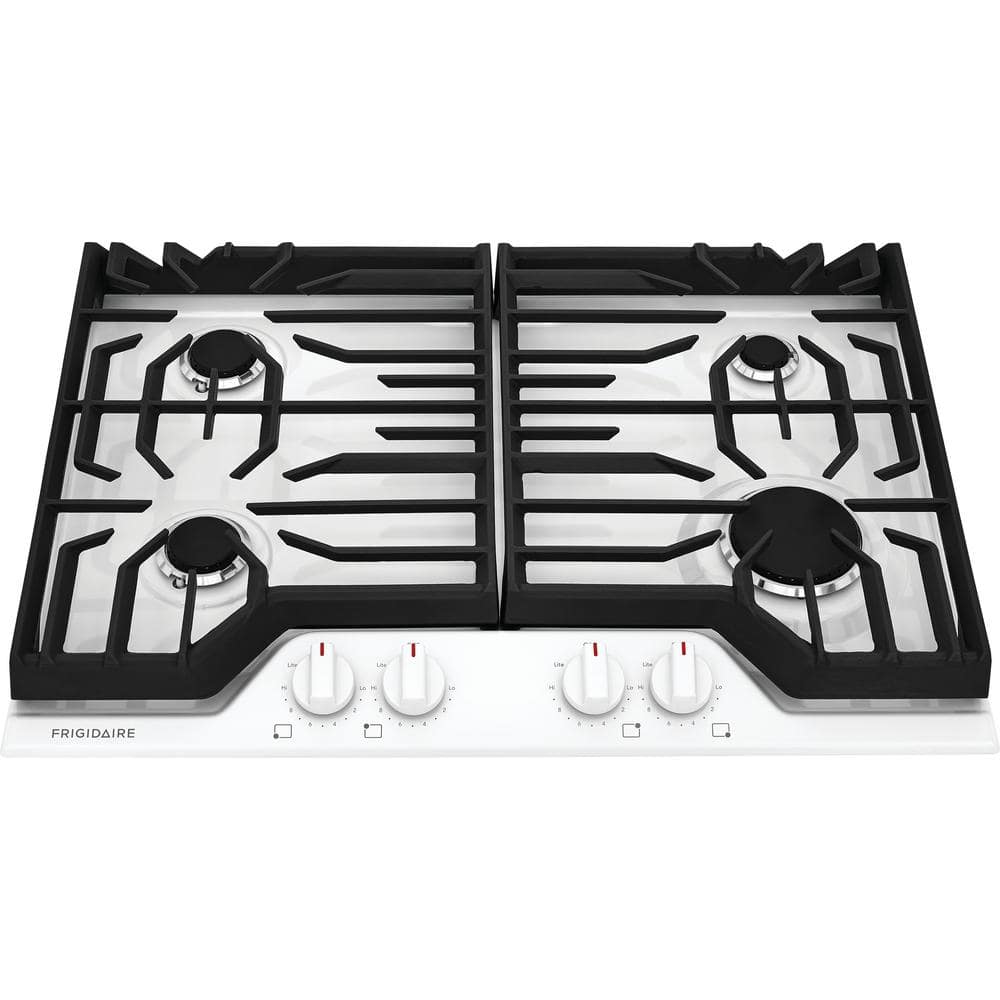 Frigidaire 30 in. Gas Cooktop in White with 4-Burners