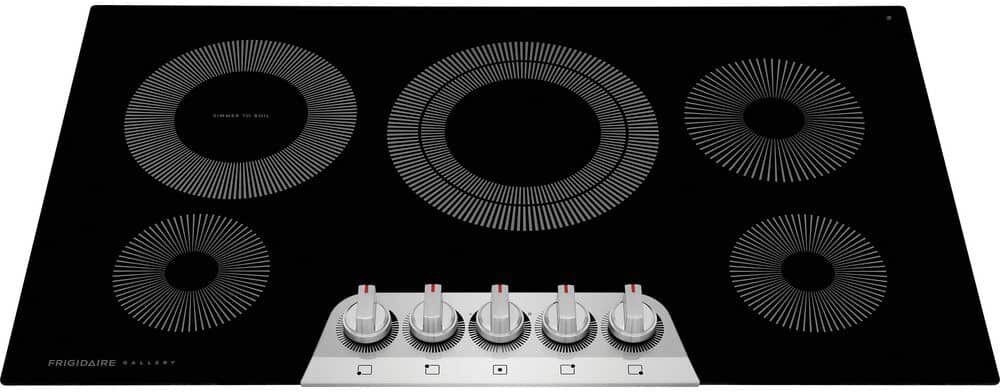 FRIGIDAIRE Gallery 36 in. Radiant Electric Cooktop in Stainless Steel with 5 Elements