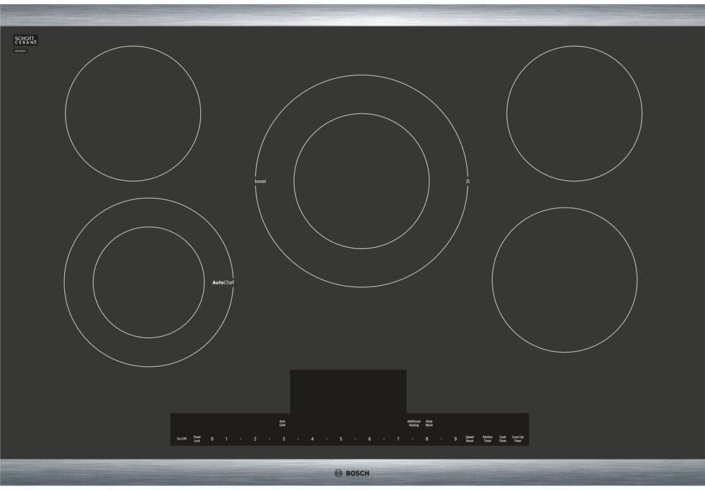 Bosch Benchmark Series 30 in. Radiant Electric Cooktop in Black with 5 Elements