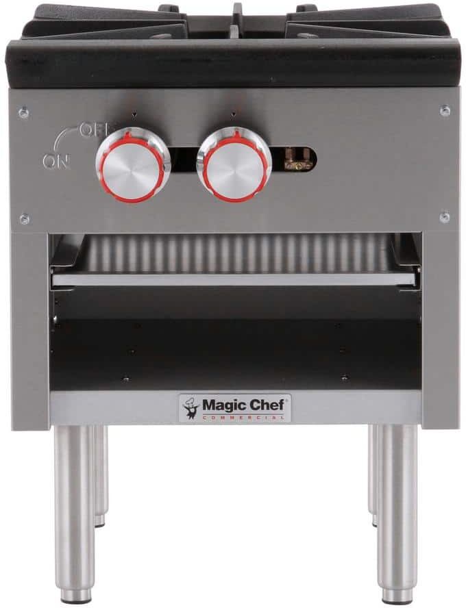 Magic Chef Commercial Countertop Single Stock Pot Gas Cooktop