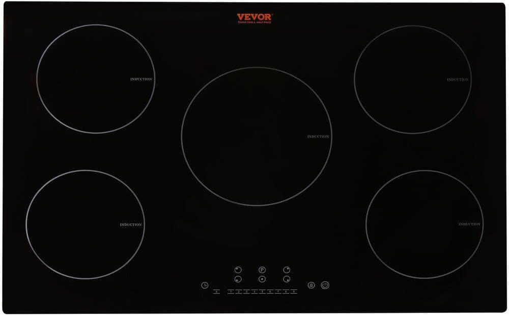 VEVOR Electric Cooktop 30 in. 5 Burners Induction Stove Top 9200 Watt Built-in Magnetic Cooktop