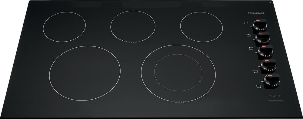 Frigidaire 36 in. Radiant Electric Cooktop in Stainless Steel with 5 Elements including Quick Boil Element