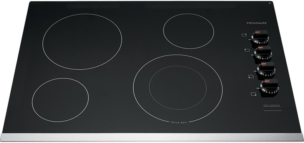 Frigidaire 30 in. Radiant Electric Cooktop in Stainless Steel with 4 Elements including Quick Boil Element