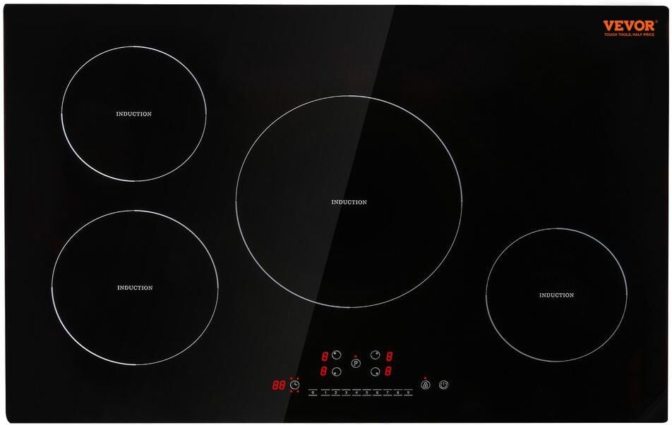Best Portable Electric Stove: Top 10 Picks for 2024 29 VEVOR Electric Cooktop 30 in. 4 Burners Induction Stove Top 7500 Watt Built-in Magnetic Cooktop