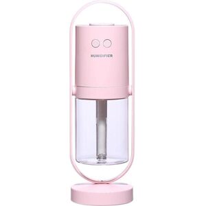 cenadinz 0.052 Gal. USB Air Humidifier For Home With Projection Night Lights Ultrasonic Car Mist Maker Mini Air Purifier Pink