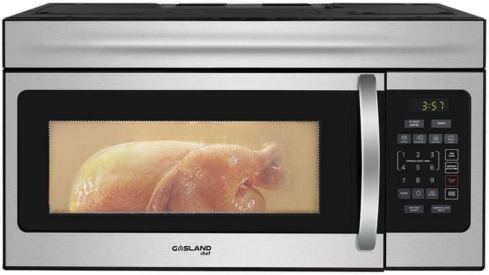 GASLAND Chef 30 in. 1.6 cu. ft. 1000-Watt Over-the-Range Microwave Oven in Stainless Steel