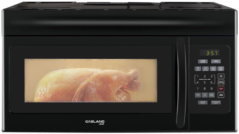 GASLAND Chef 30 in. 1.6 cu. ft. Over the Range Microwave Oven in Black (1000-Watt)