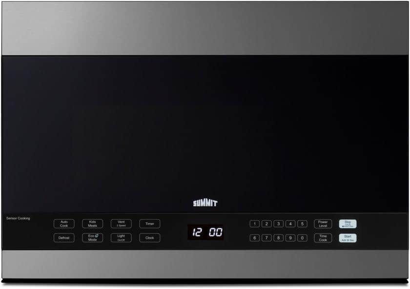 Summit Appliance 24 in. 1.4 cu. ft. Over the Range Microwave in Stainless Steel