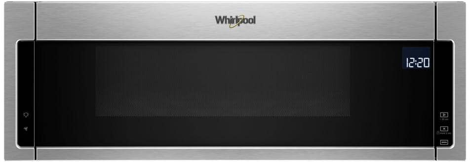 Whirlpool 1.1 cu. ft. Over the Range Low Profile Microwave Hood Combination in Fingerprint Resistant Stainless Steel