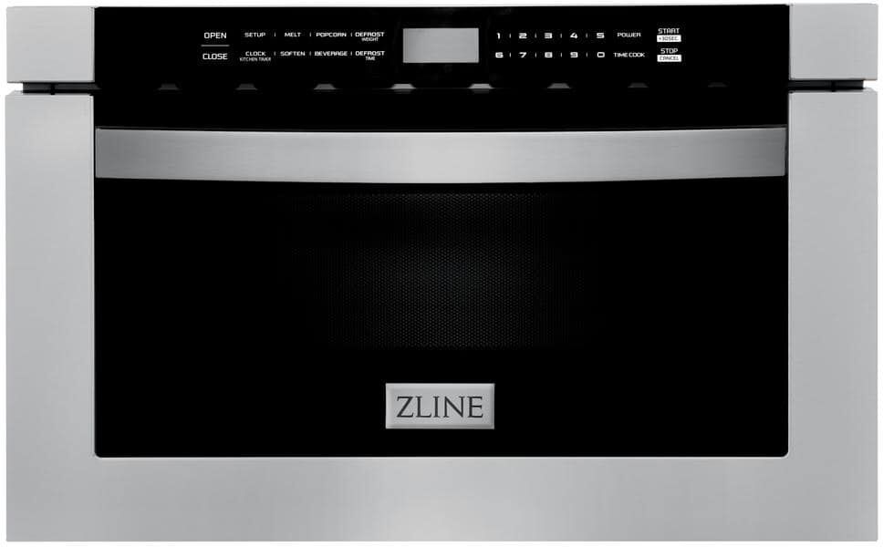 ZLINE Kitchen and Bath 24 in. 1000-Watt Built-In Microwave Drawer in Stainless Steel