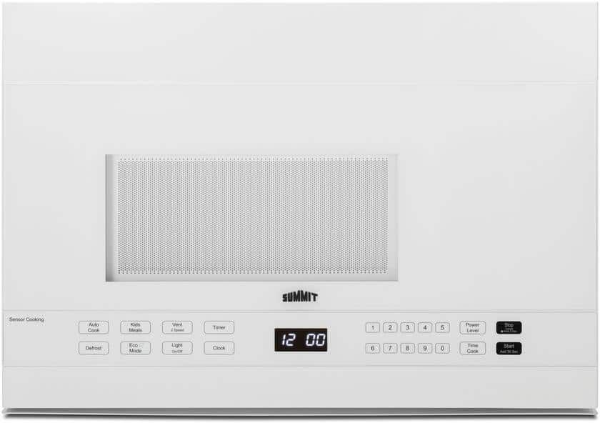 Summit Appliance 24 in. 1.4 cu. ft. Over the Range Microwave in White