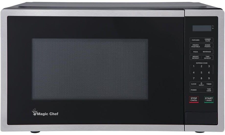 Magic Chef 0.9 cu. ft. 900-Watt Countertop Microwave in Stainless Steel