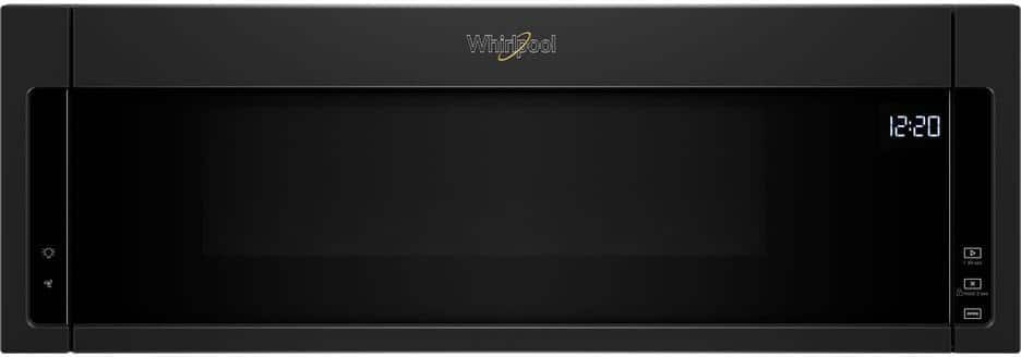 Whirlpool 1.1 cu. ft. Over the Range Low Profile Microwave Hood Combination in Black