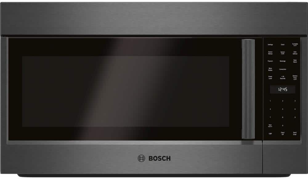 Bosch 800 Series 30 in. 1.8 cu. ft. Over the Range Convection Microwave in Black Stainless Steel