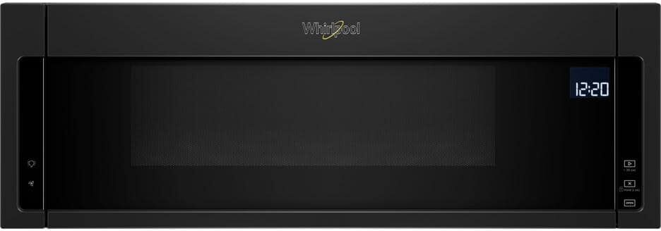 Whirlpool 1.1 cu. ft. Over the Range Low Profile Microwave Hood Combination in Black