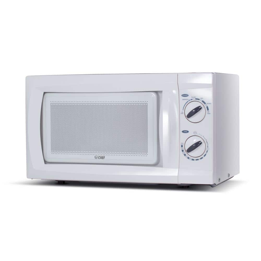 Commercial CHEF 0.6 cu. ft. Countertop Microwave White