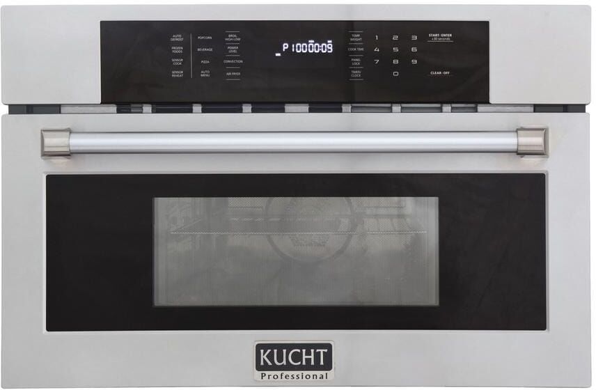 Kucht 30 in. W 1.6 cu. ft. Stainless Steel Air Fryer and Convection Oven 1000-Watt Built-In Microwave