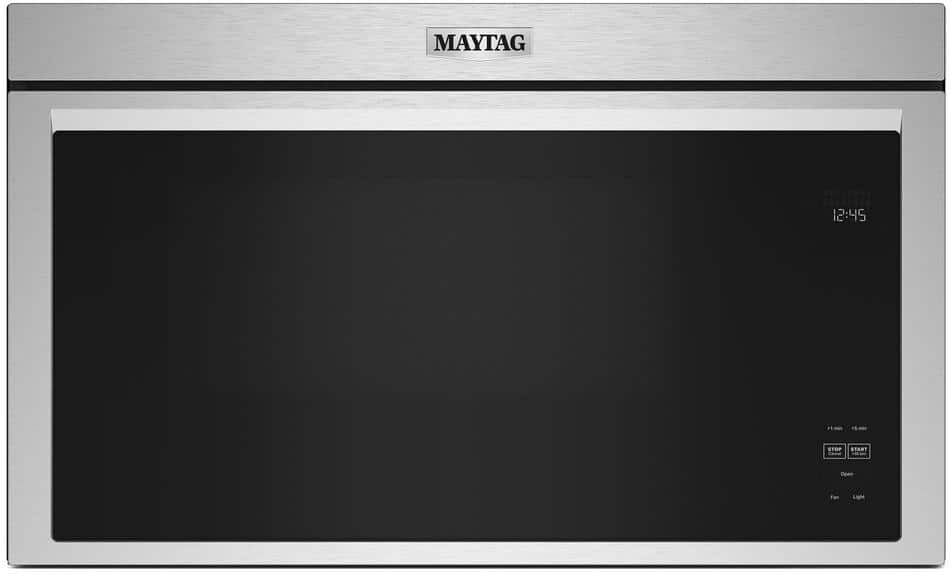 Maytag 30 in. W 1.1 cu. ft. Fingerprint Resistant Stainless Steel Flush Built-In 1000-Watt Over the Range Microwave