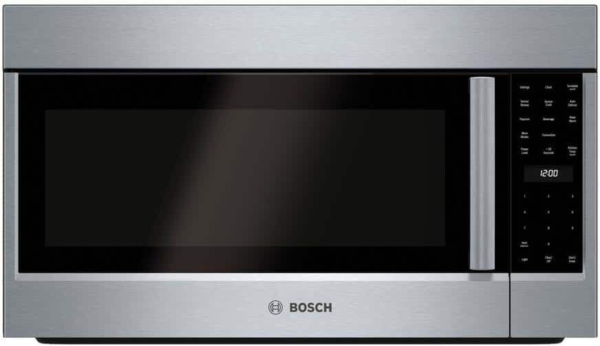 Bosch 800 Series 30 in. 1.8 cu. ft. Over the Range Convection Microwave in Stainless Steel