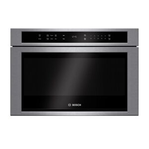 Bosch 800 Series 24 in. 1.2 cu. ft. Built-In Drawer Microwave in Stainless Steel with Sensor Cooking, Silver