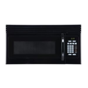 Black & Decker 1.6 cu. Ft. Over-the-Range Microwave with Top Mount Air Recirculation Vent in Black