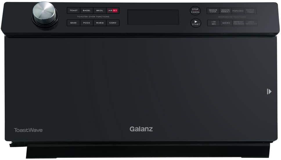 Galanz 1.2 cu. ft. Countertop ToastWave 4-in-1 Convection Oven, Air Fry, Toaster Oven, Microwave in Black