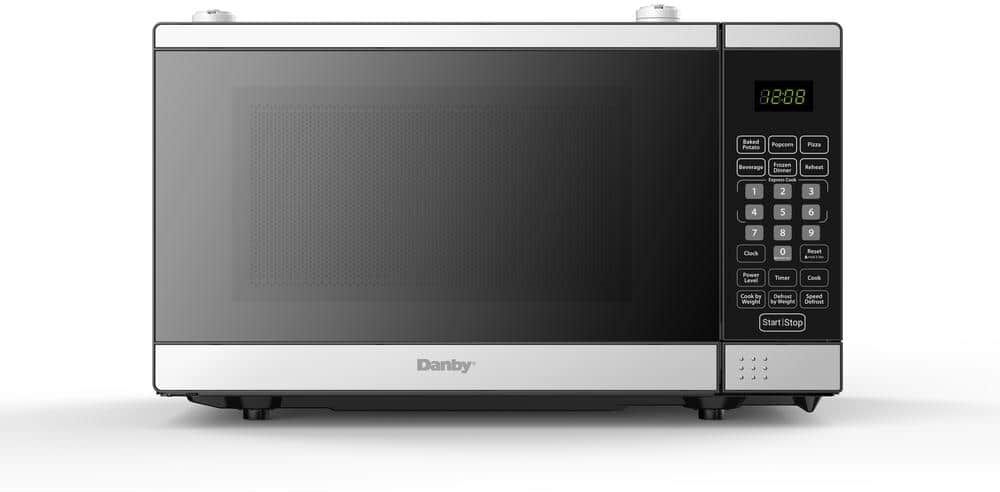 Danby Designer 17.8 in. W 0.7 cu. ft. Auto Cook 700-Watt Countertop Microwave in Stainless Steel