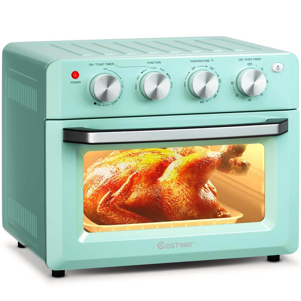 Costway 19 qt. Mint green Air Fryer Toaster Oven