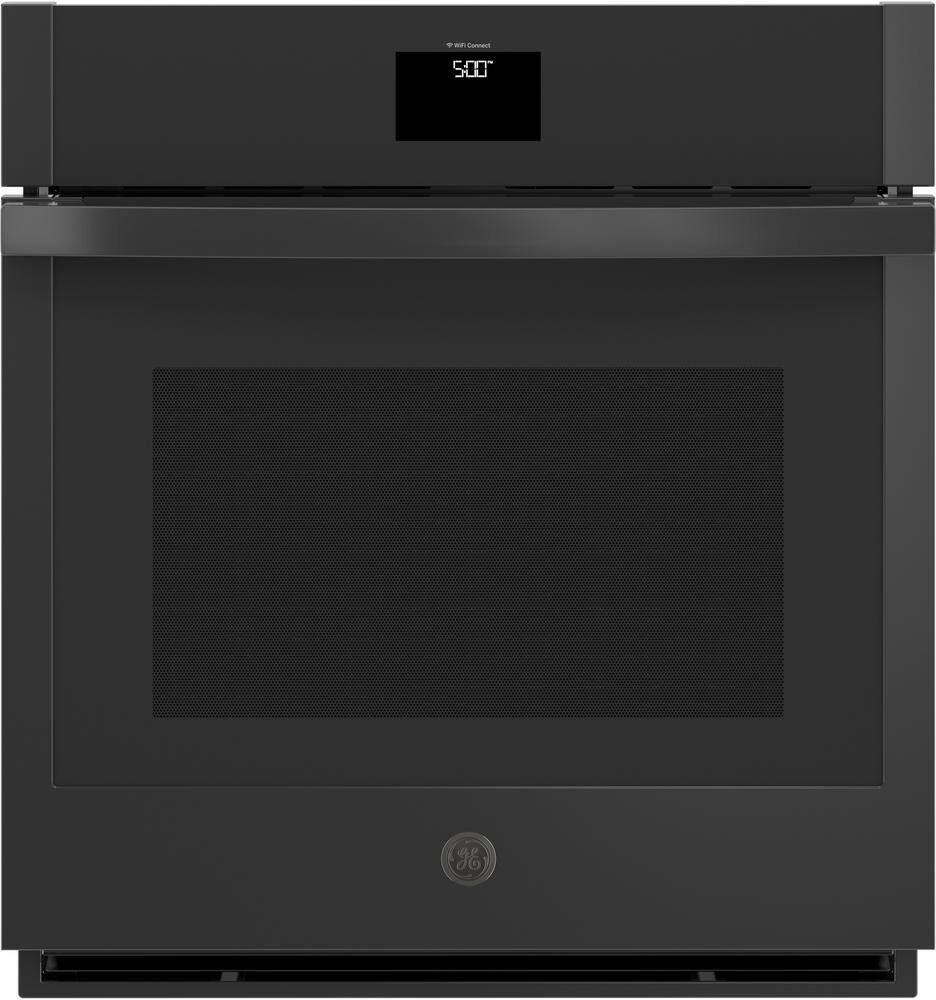 GE 27 in. Single Smart Convection Wall Oven with No-Preheat Air Fry in Black