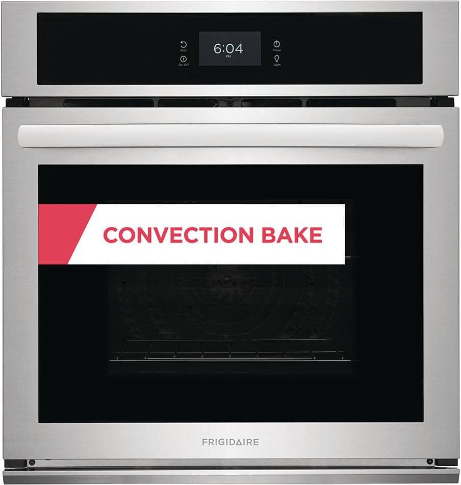 Frigidaire 27 in. Single Electric Built-In Wall Oven with Convection in Stainless Steel