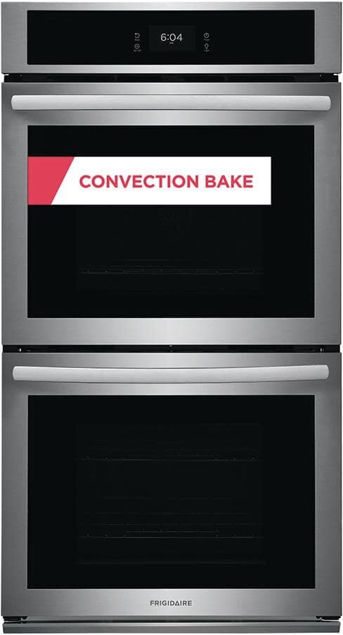 Frigidaire 27 in. Double Electric Built-In Wall Oven with Convection in Stainless Steel