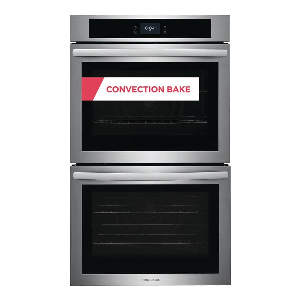 Frigidaire 30 in. Double Electric Built-In Wall Oven with Convection in Stainless Steel
