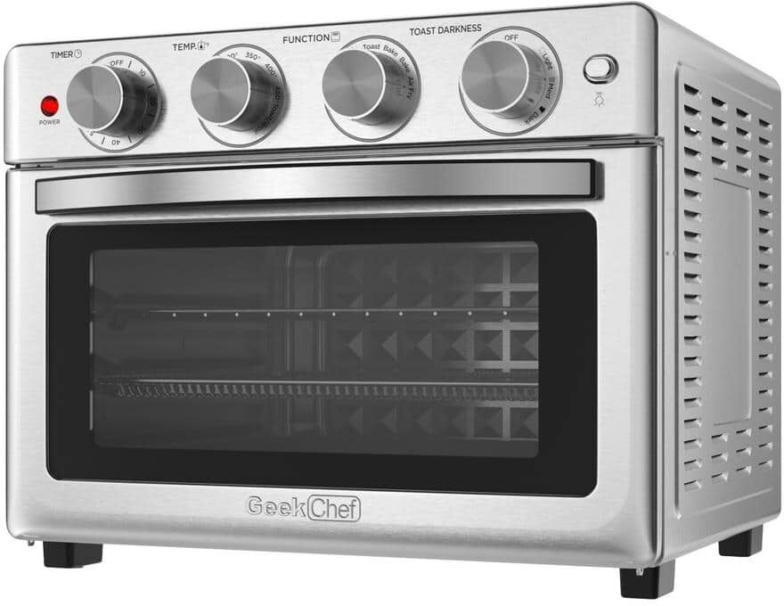 Tafole 26 qt. 6-Slice Stainless Steel Air Fryer Toaster Oven with Accessories