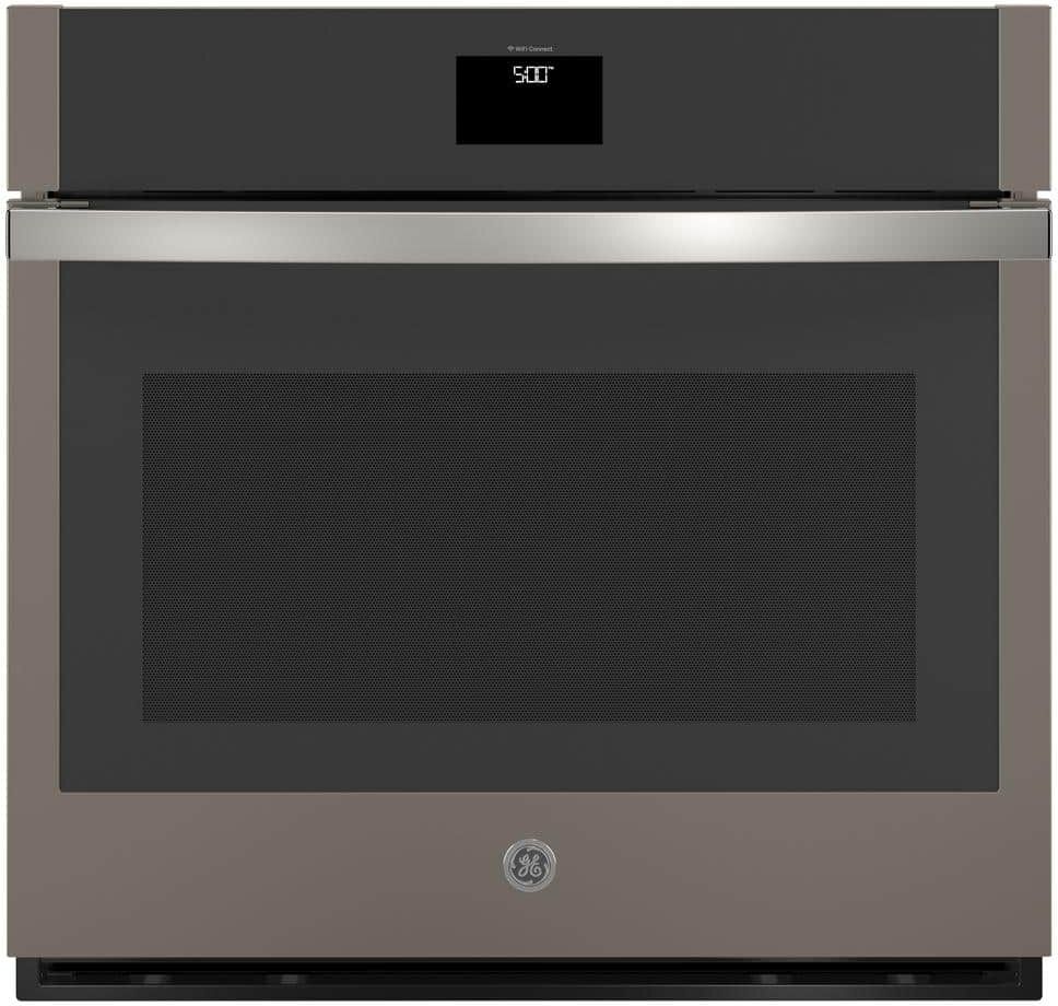 GE 30 in. Single Smart Convection Wall Oven with No-Preheat Air Fry in Slate