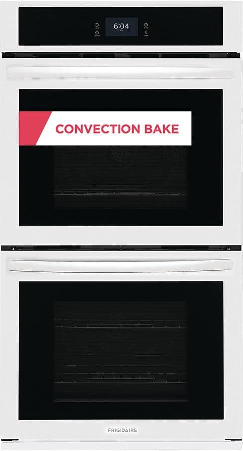 Frigidaire 27 in. Double Electric Built-In Wall Oven with Convection in White