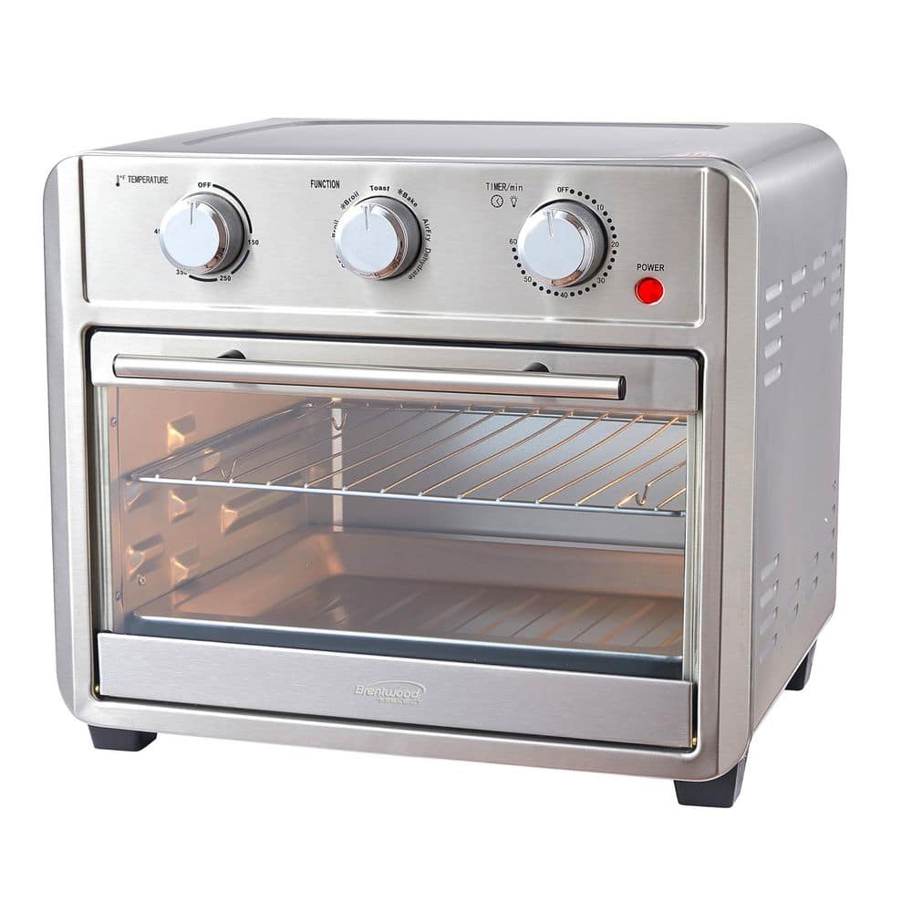 Brentwood 1700-Watt 24 qt. Stainless Steel Convection Air Fryer Toaster Oven
