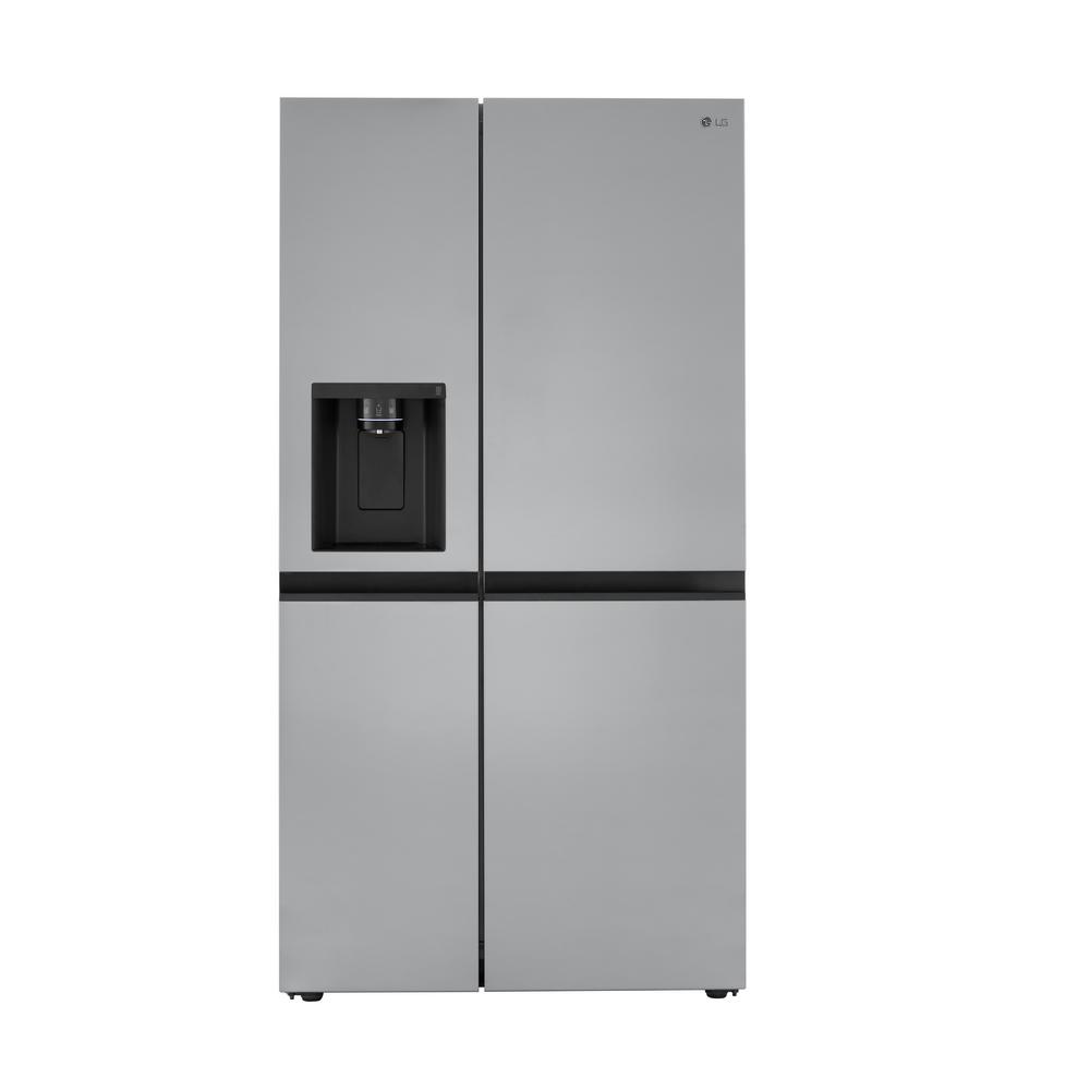 LG Electronics 27 cu. ft. Side by Side Refrigerator with External Ice and Water Dispenser in Print Proof Stainless Steel, PrintProof Stainless Steel
