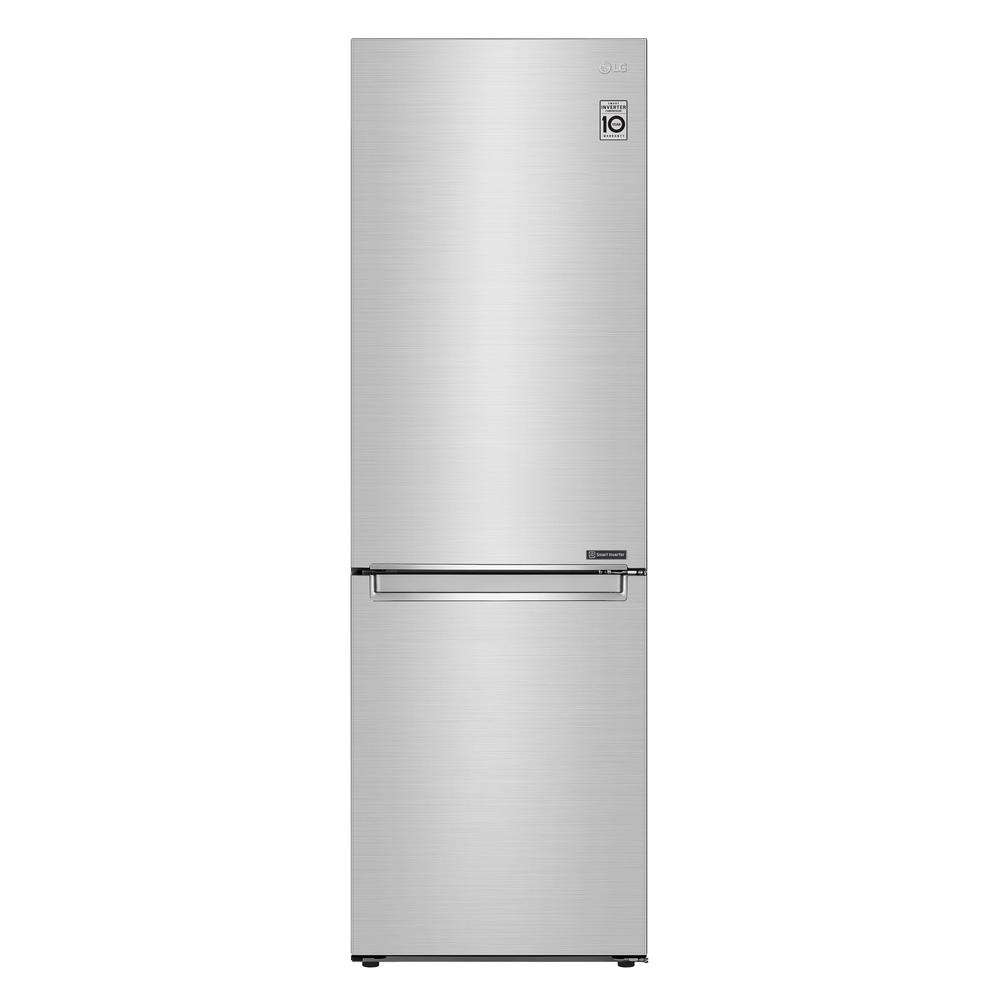 LG Electronics 12 cu. ft. Bottom Freezer Refrigerator in Printproof Stainless Steel with Multi-Air Flow and SmartDiagnosis