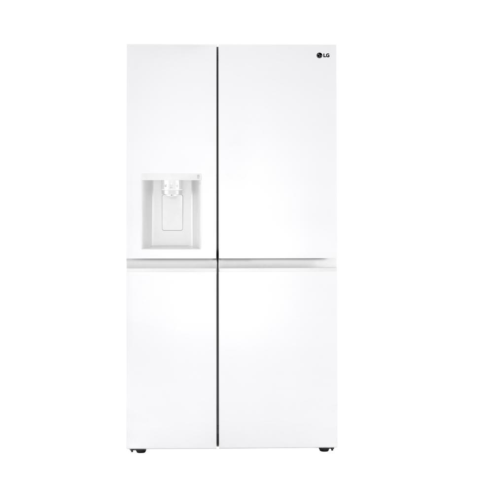 LG Electronics 27 cu. ft. Side by Side Refrigerator with External Ice & Water Dispenser in Smooth White